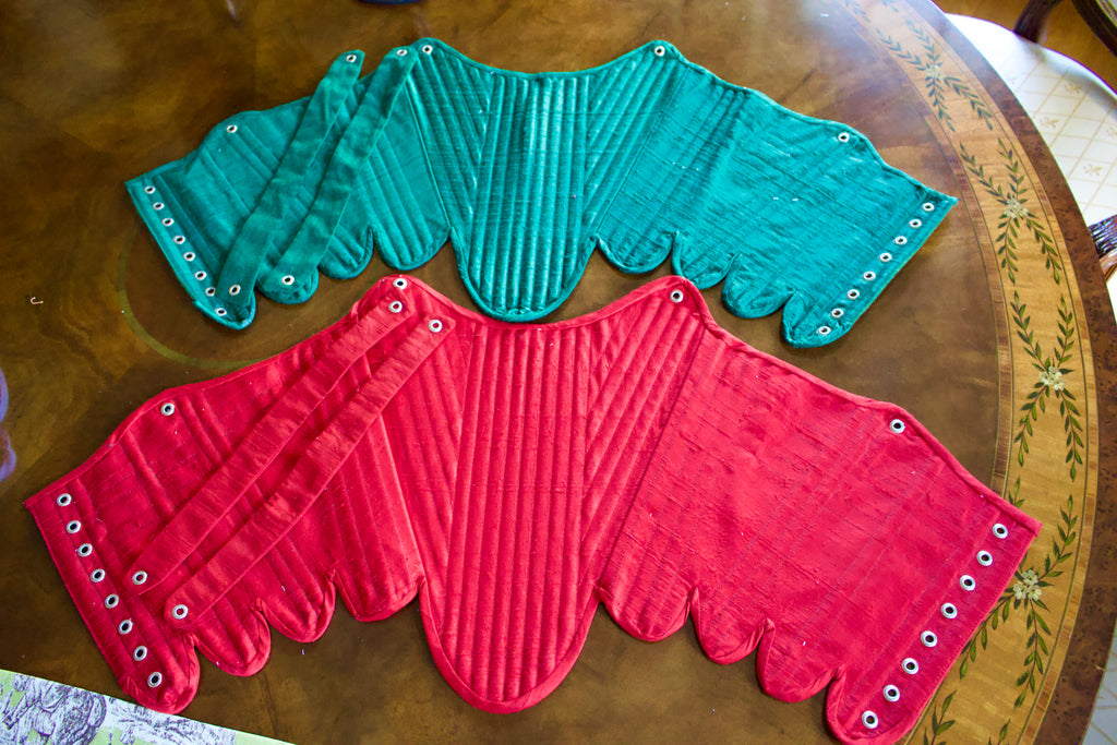 Steel Boned Silk Stays- ALL COLORS