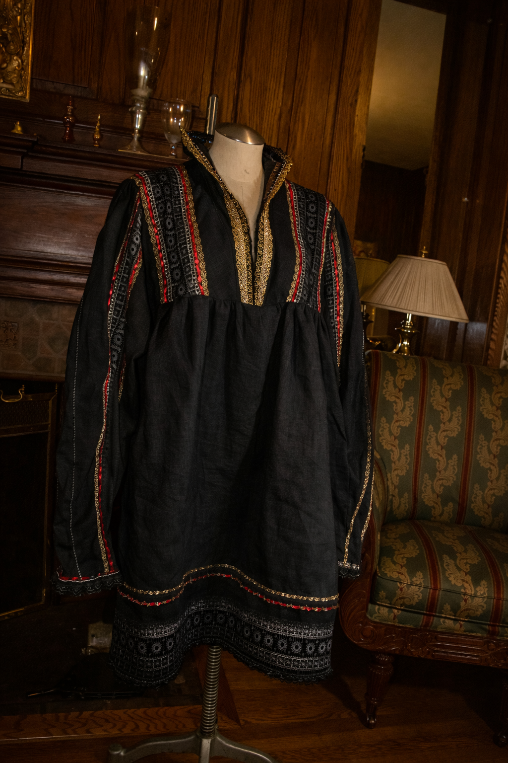 Royal Chemise Linen Unisex Black